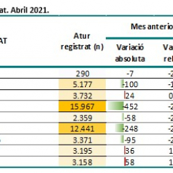 Imatge informe mensual atur registrat