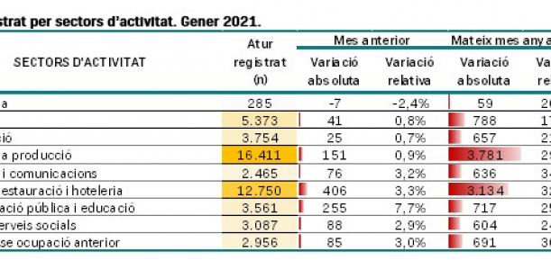 Imatge informe mensual atur registrat