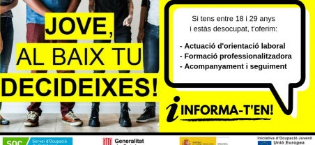 Últims dies per apuntar-te al projecte “Jove, al Baix tu decideixes!”
