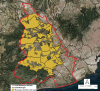Mapa de les Muntanyes del Baix Llobregat